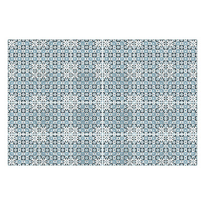 Öntapadós csempe matrica Virág motívum díszekkel