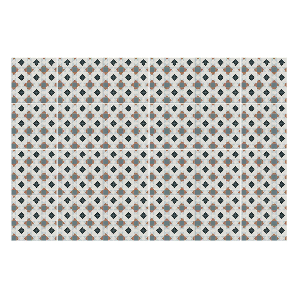 Öntapadós csempe matrica Gyémánt rács elrendezések