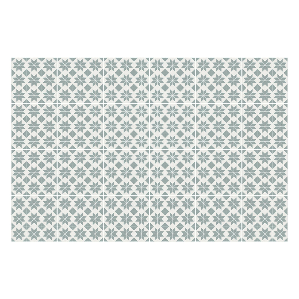 Csempe matrica Geometrikus virágok hálóban