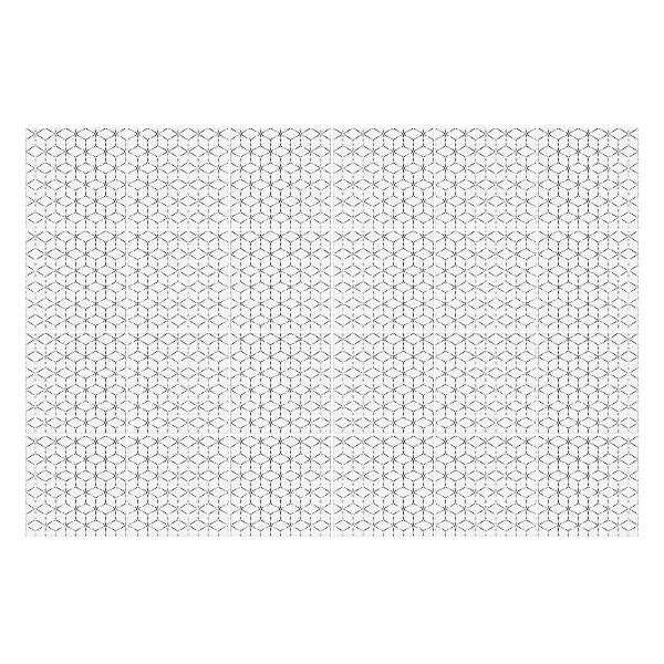 Öntapadós csempe matrica Hatszögek sorozata egy rácsban