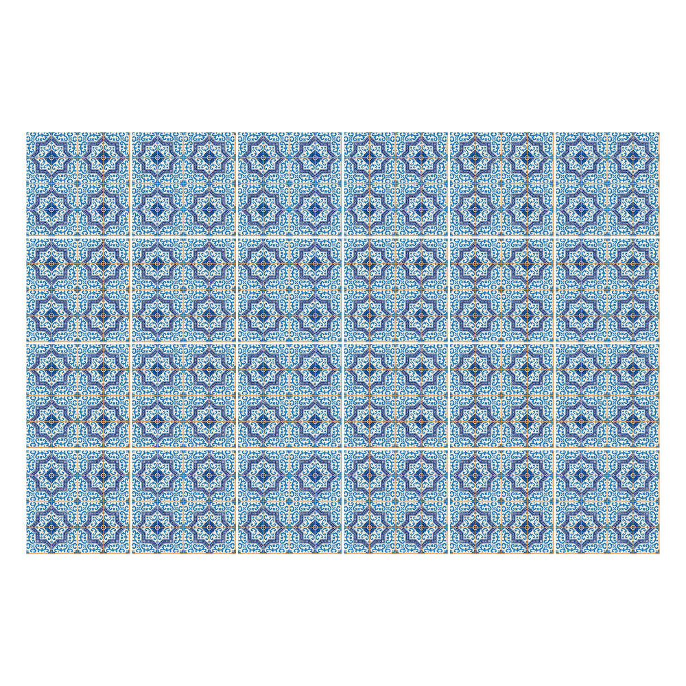 Csempe matrica Geometrikus virágmotívumok