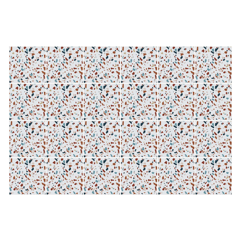 Csempe matrica Színes kőedény