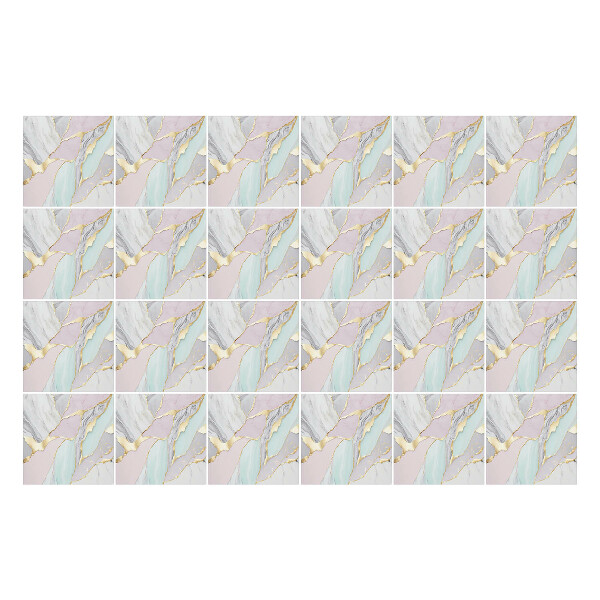 Öntapadós csempe matrica Színes golyók