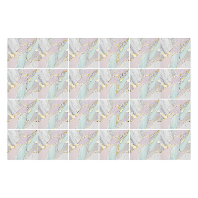 Öntapadós csempe matrica Színes golyók