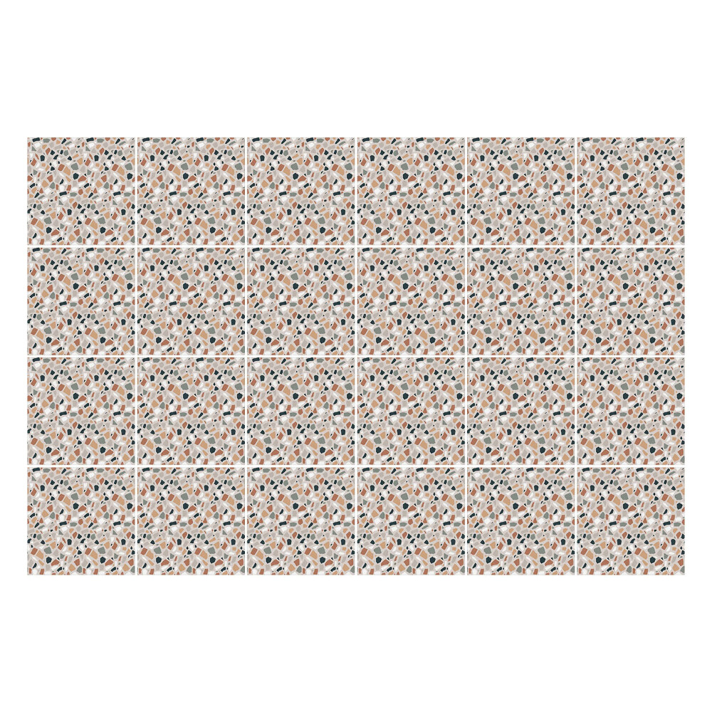 Öntapadós csempe matrica Absztrakt levelek és formák