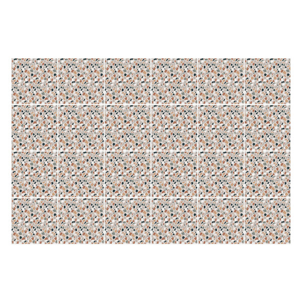 Öntapadós csempe matrica Absztrakt levelek és formák