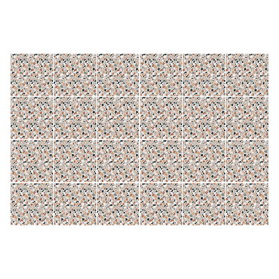 Öntapadós csempe matrica Absztrakt levelek és formák