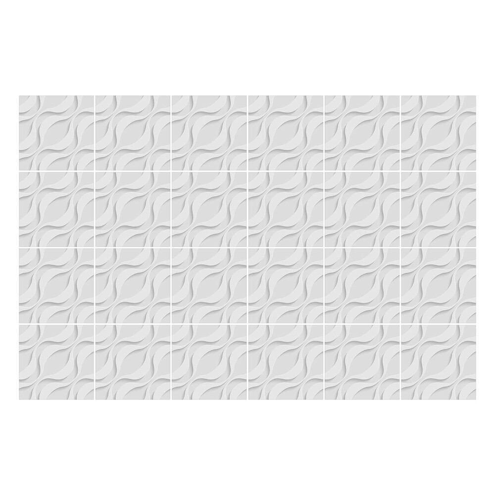 Csempe matrica 3D hullámos motívumok