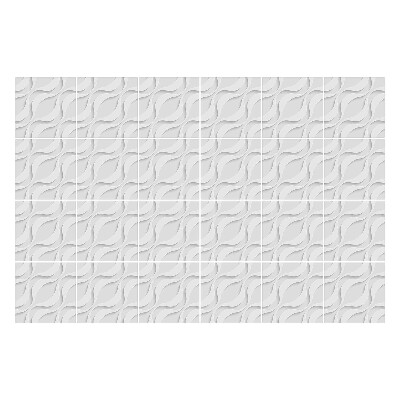 Csempe matrica 3D hullámos motívumok