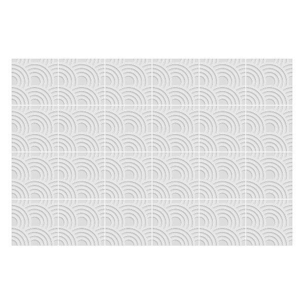 Öntapadós csempe matrica Divatos 3D ívek