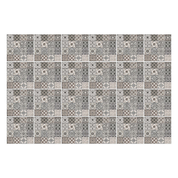 Csempe matrica Szürke díszítésű csempe