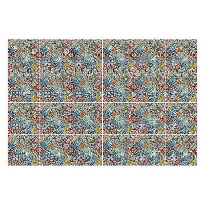 Öntapadós csempe matrica Színes keleti csempe