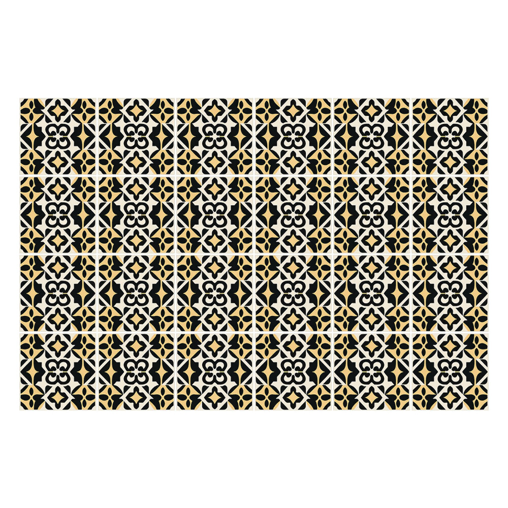 Csempe matrica Geometrikus virágmotívumok