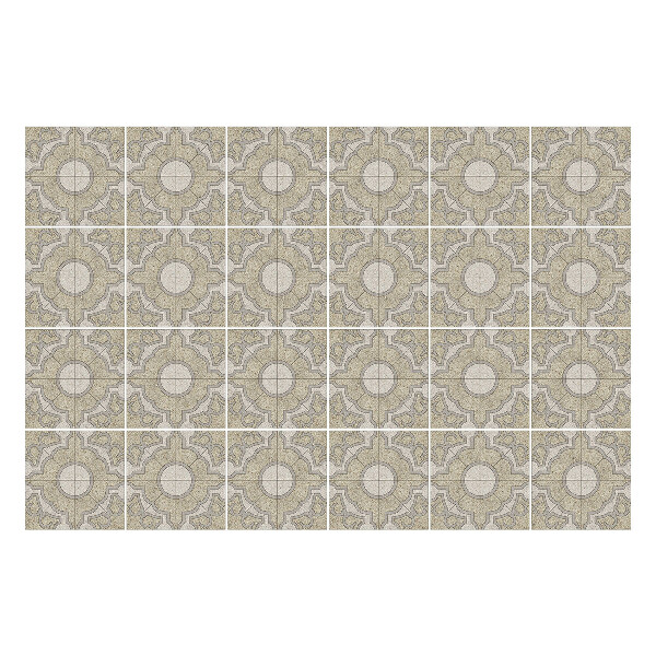 Csempe matrica Geometrikus virágmotívumok