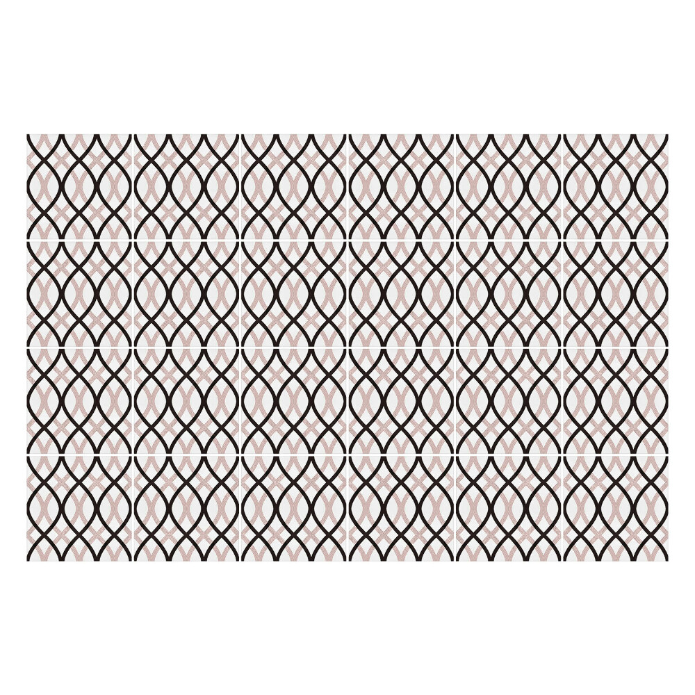 Öntapadós csempe matrica Összefonódó ovális formák