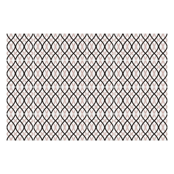 Öntapadós csempe matrica Összefonódó ovális formák