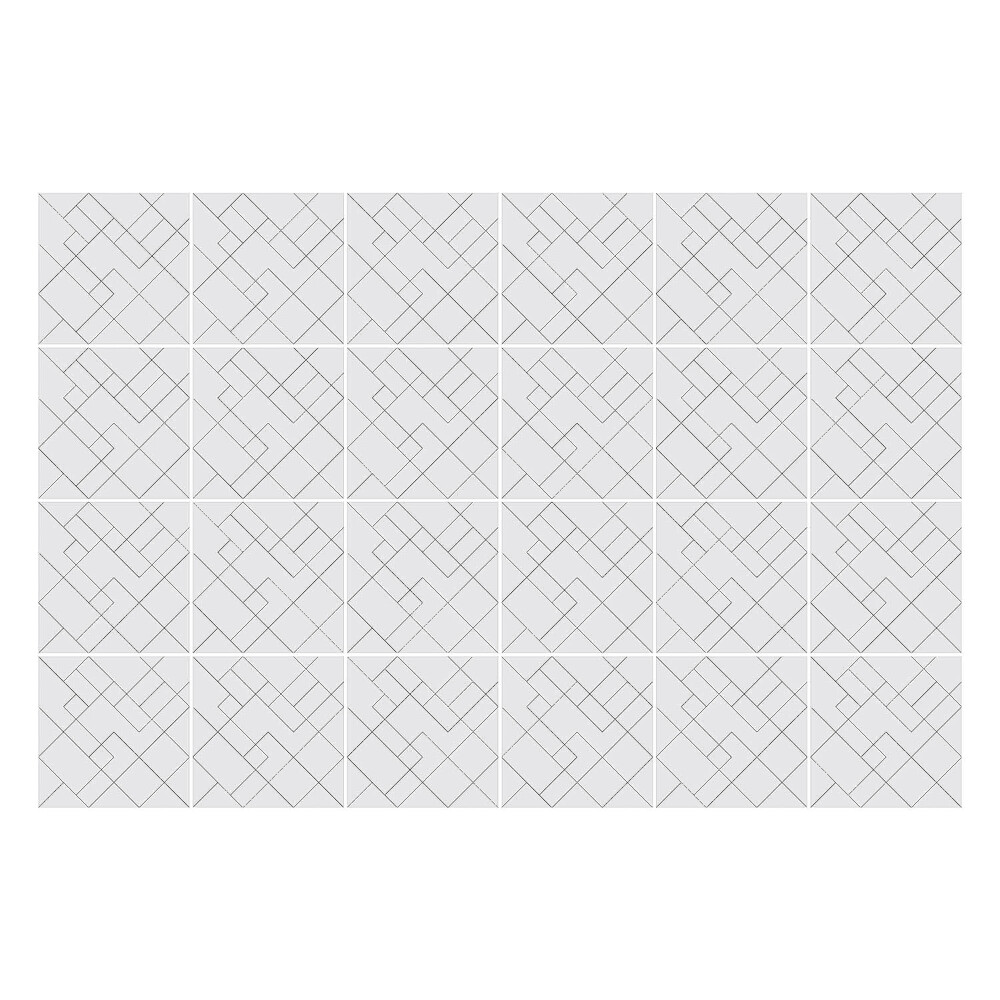 Csempe matrica Geometriai vonalak egy rácsban