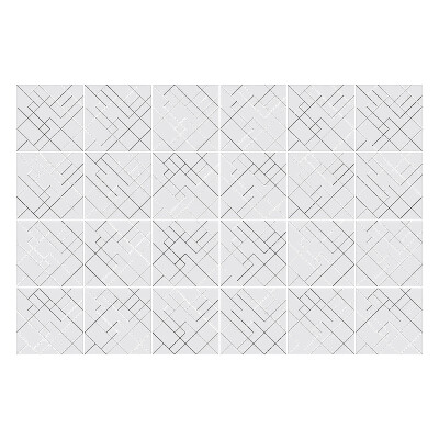 Csempe matrica Geometriai vonalak egy rácsban