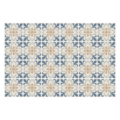 Öntapadós csempe matrica Virágos motívum hálóban