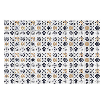 Csempe matrica Geometrikus virágok és körök