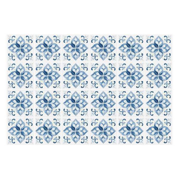 Öntapadós csempe matrica Csempe virágdíszek