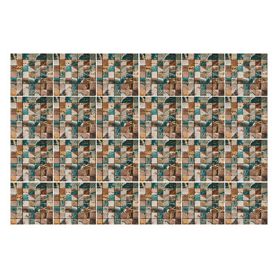 Öntapadós csempe matrica Mázas mozaik