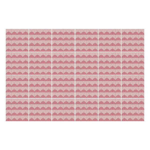 Öntapadós csempe matrica Minimalista ívek