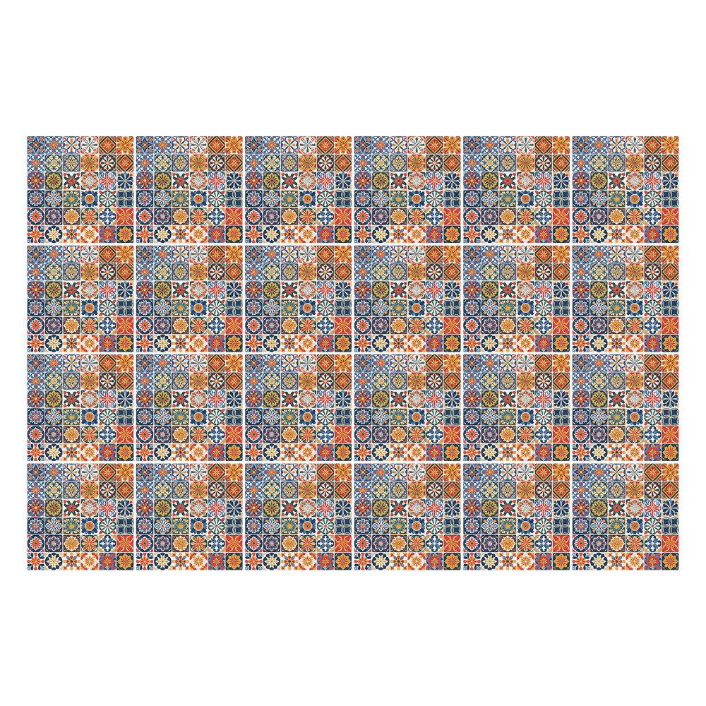 Öntapadós csempe matrica Színes mozaik csempe