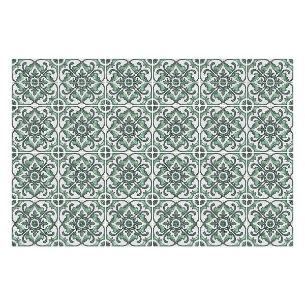 Öntapadós csempe matrica Elegáns virágmotívumok