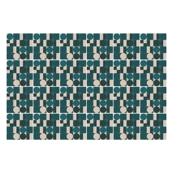 Csempe matrica Körök és téglalapok geometriája