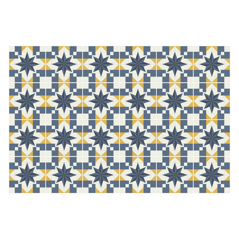 Öntapadós csempe matrica Geometria csillagokkal