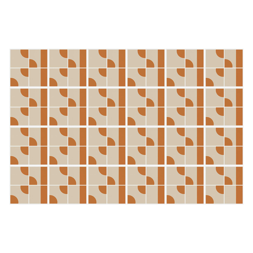 Csempe matrica Geometriai formák egy rácsban