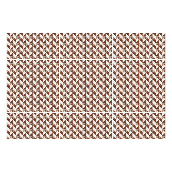 Öntapadós csempe matrica Háromszög geometria