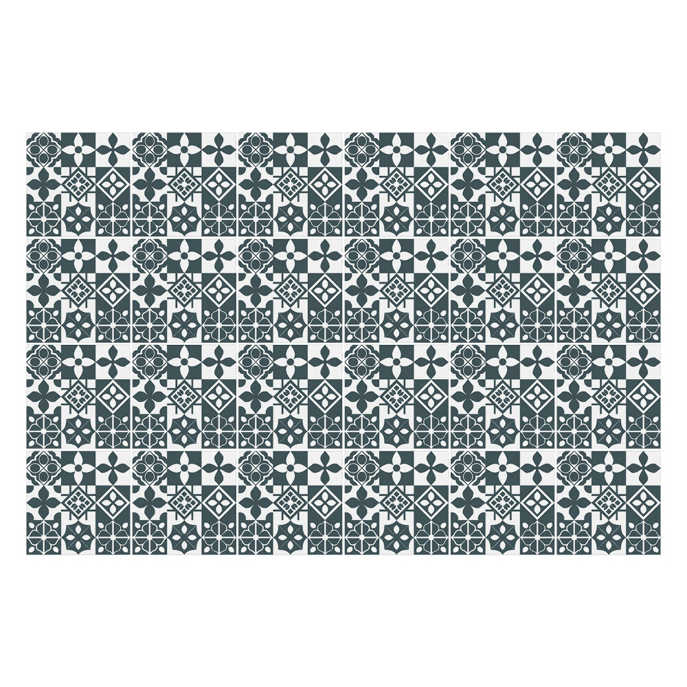 Csempe matrica Geometrikus virágmotívumok