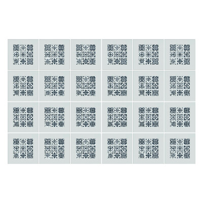 Öntapadós csempe matrica Virágmotívumok hálóban