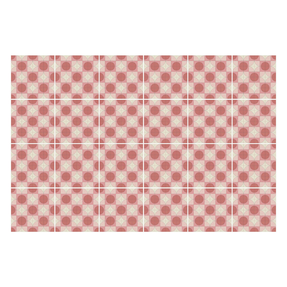 Csempe matrica Geometriai formák egy rácsban