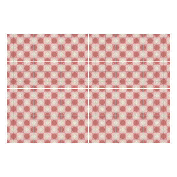 Csempe matrica Geometriai formák egy rácsban