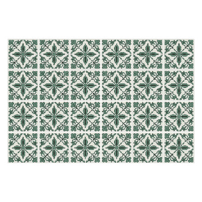 Öntapadós csempe matrica Virágdíszek hálóban