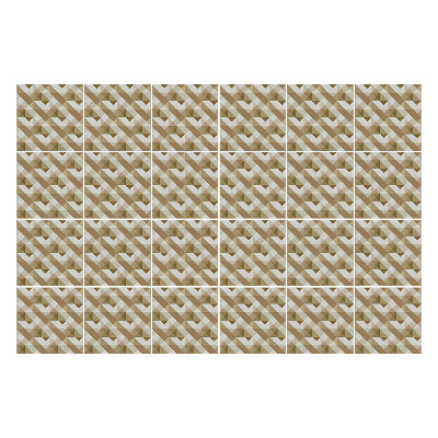 Öntapadós csempe matrica Geometriai háromszögek egy rácsban