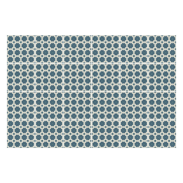 Öntapadós csempe matrica Virágmotívumok hálóban