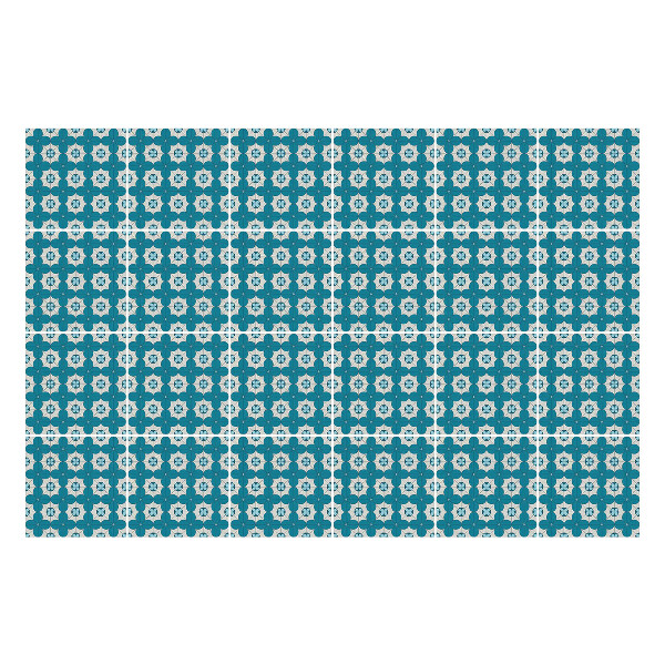 Csempe matrica Geometrikus virágok hálóban