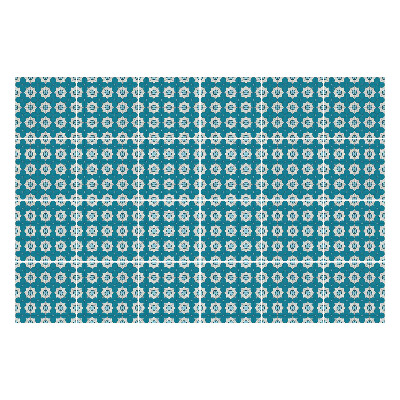 Csempe matrica Geometrikus virágok hálóban