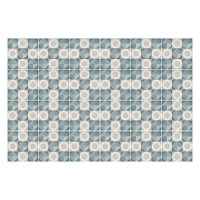 Öntapadós csempe matrica Geometriai körök egy rácsban