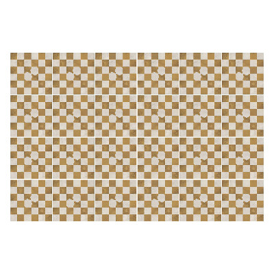 Csempe matrica Virágmotívumú sakktábla