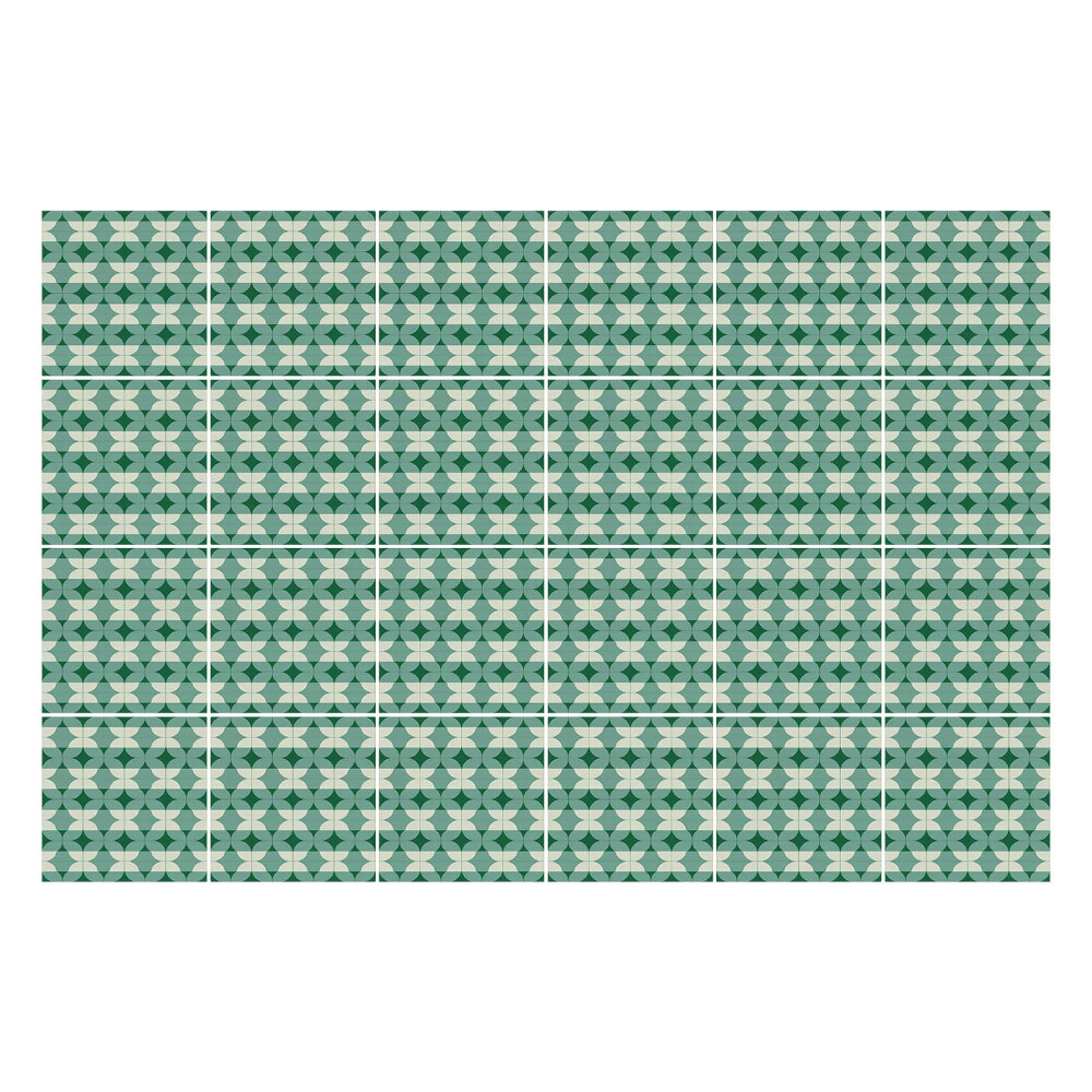 Öntapadós csempe matrica Geometriai figurák egy sorban