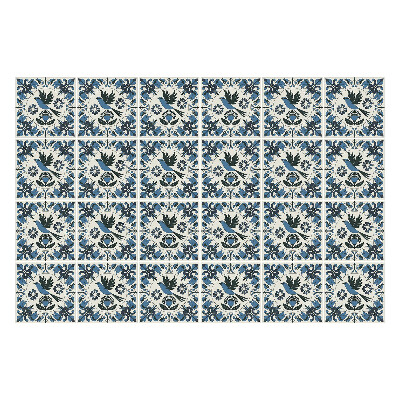 Öntapadós csempe matrica Virágdíszek elrendezésben