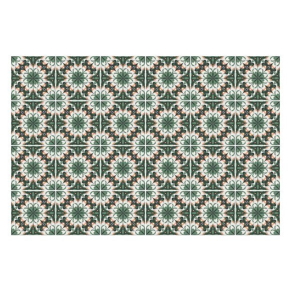 Csempe matrica Szimmetrikus virágmotívumok