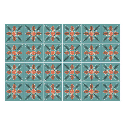 Csempe matrica Virágos motívumok