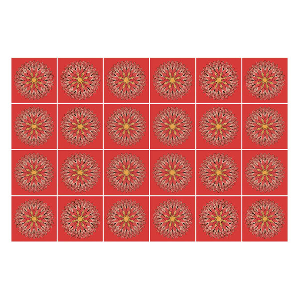 Csempe matrica Virágos minták