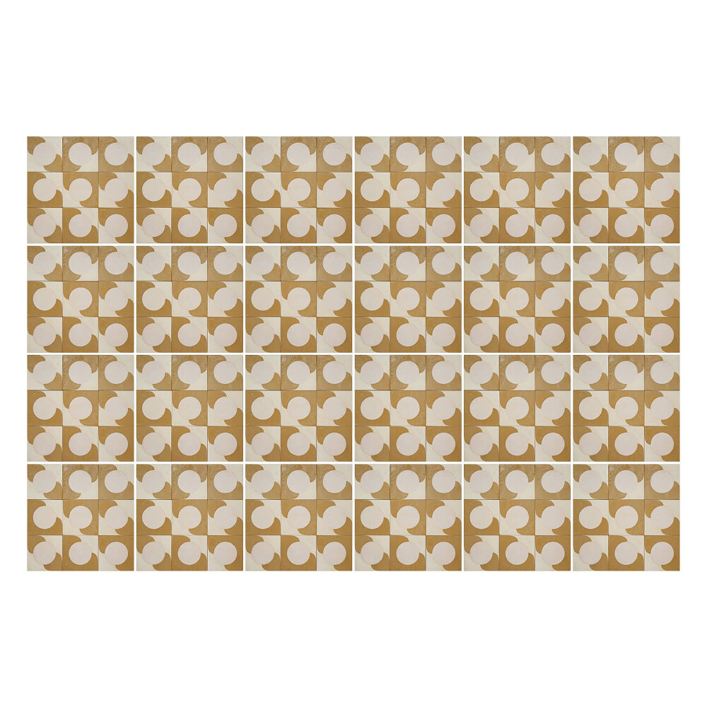 Csempe matrica Geometriai körök és négyzetek